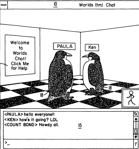 Screen Shot of virtual world patent