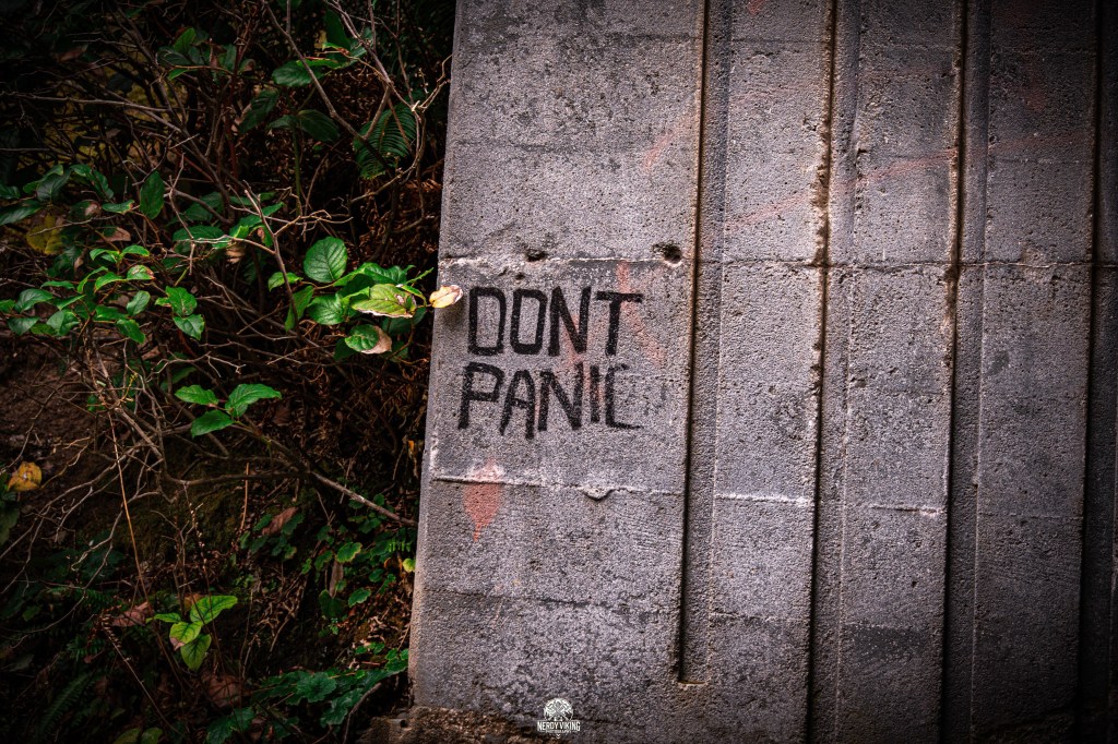 “DON’T PANIC.”